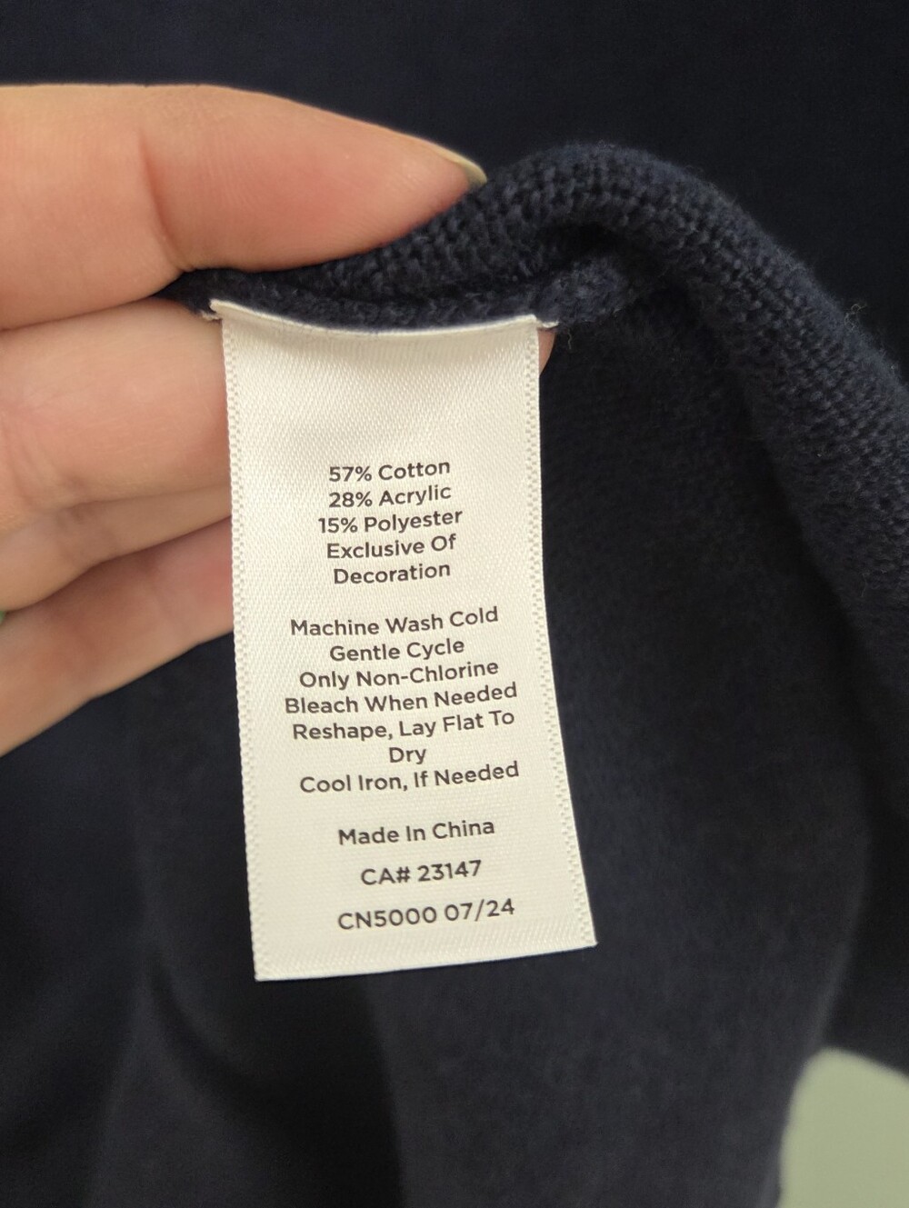 Talbots Navy Sweater Dress High Neck Pullover Womens Size Small City Chic Cozy - Picture 7 of 10